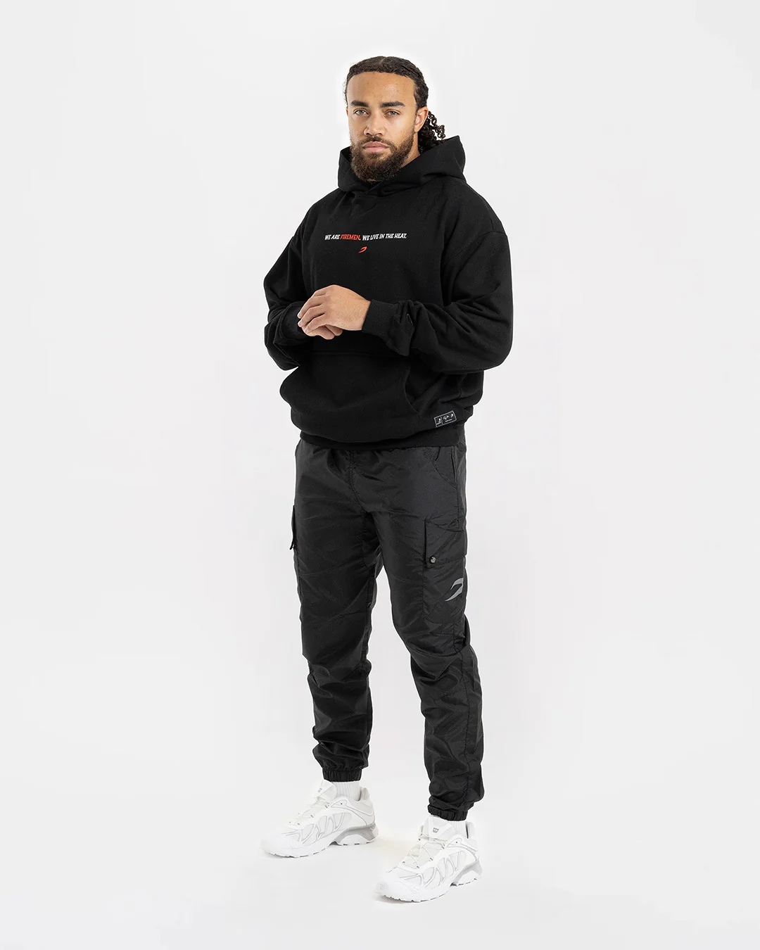 Teddy Atlas Firemen Oversized Hoodie - Black - Image 2