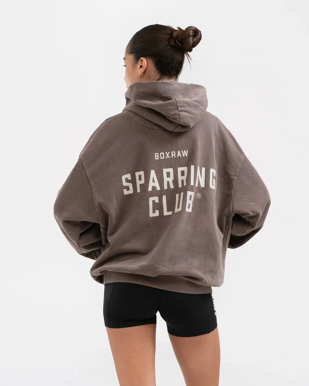Sparring Club Oversized Hoodie - Washed Brown